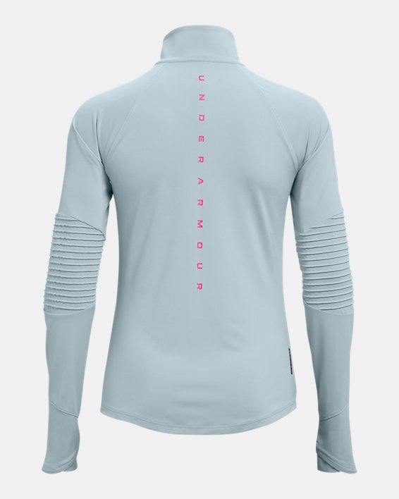 Women's UA RUSH™ HeatGear® Engineered Form Full-Zip, Blue, pdpMainDesktop image number 7